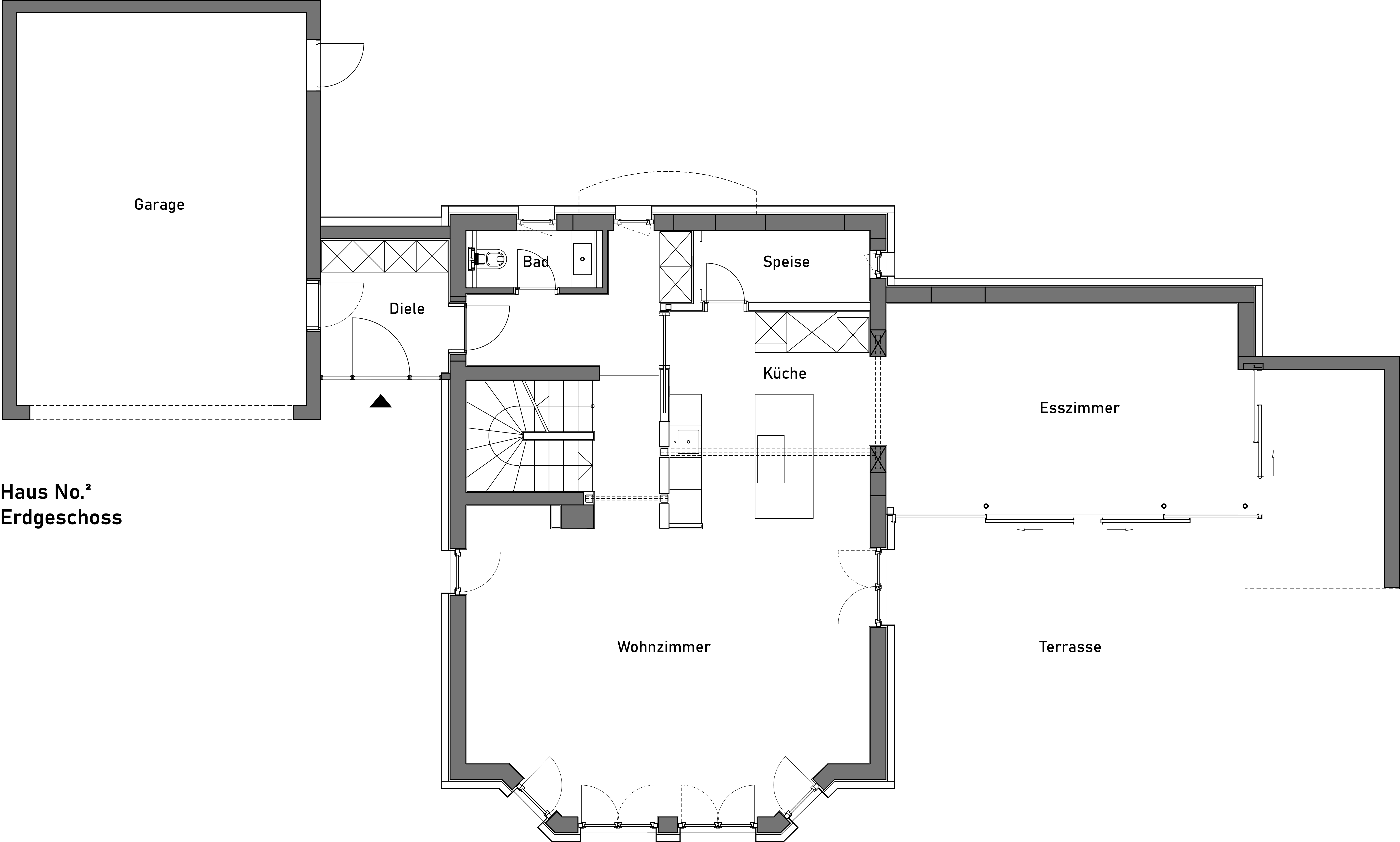 Erdgeschoss · Haus 2